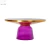 Import Wholesale Modern Designer Furniture Nordic Style Hotel Gold Round Glass Coffee Table Round Bell Side Coffee Table from China