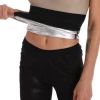 Wholesale New Product Custom Waist Trimmer Slimming Silver coating PU Waist Sweat Belt