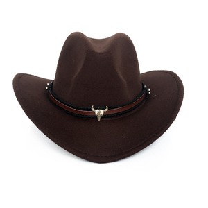 wholesale  quality cowboy hats felt fedora hats cow boy hat manufacture