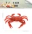 Import Wholesale Solid PVC Simulation Model 3 Crabs Figures Model Sea Creature Animal Figurines Toys from China