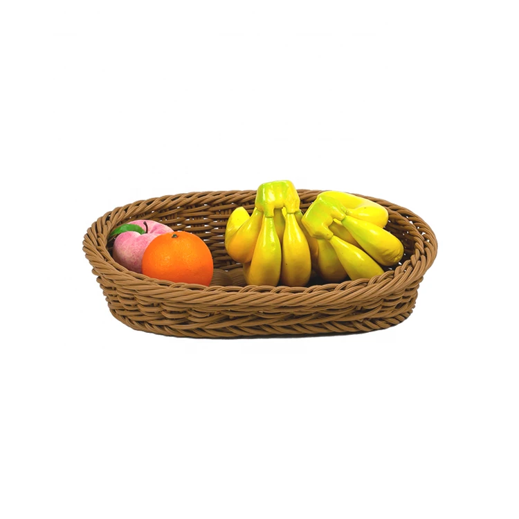 Wholesale Supermarket Fruit and Vegetable Wicker Baskets for Fresh Product Displays