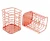 Import Wholesale Supply Office Supplies table top Rose Gold  metal wire Pen Holder for Desk Makeup Brush Organizer from China