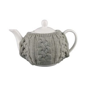 wholesale top quality tea pot sevring glazed decal ceramic teapot
