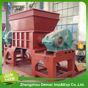 Widely use rubber tire plastic bag recycling shredder machine