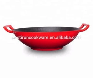 Wok-wok Factory Directly Supply Cast Iron Big Chinese Wok
