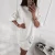Import Women Casual O-Neck Straight Solid Dress Patchwork Puff Sleeve Letter Loose Min Dress 2020 New Arrival Summer Fashion Dress from China
