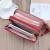 Import women hand red wallet  genuine leather ladies wallet from China