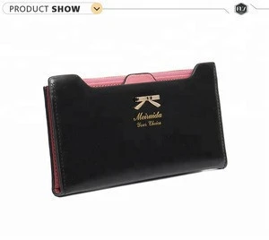 Women long style purses multi card position lady wallet for sale