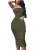 Import Women Solid Color Strapless Dress Hip wrapped Bodycon backless Pencil Dress from China
