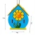Import Wood Crafts Gift Kids Children's Creative Christmas DIY Wooden Hanging Birdhouses With Paints And Brushes from China