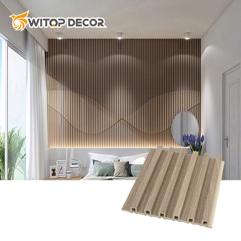Buy Wood Fireproof Grain Wpc Wall Panel Cladding High Quality Wood ...