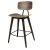 Import Wood Vintage Upholstered Step Solid Industrial High Wooden Cafe Bar Stool/Chair from China