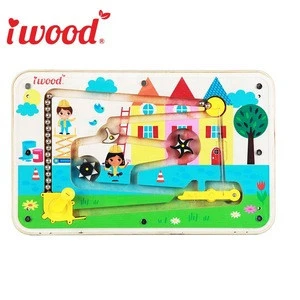Wooden Educational Toy Customize Busy Board
