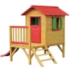 Wooden Garden Kids Playhouse  Outdoor With Slide For Sale