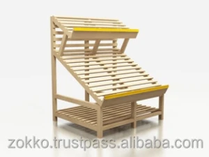 Wooden Grocery Vegetables Dispaly Shop Shelves, Retail Store Rack, stands, customer production is available