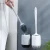 Import WORTHBUY Wall Mountable Bathroom Cleaning Bowl Brush and Holder Set Toilet Brush Cleaner With Long Handle from China