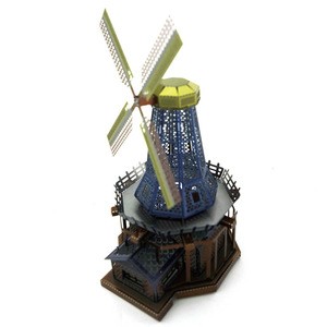 XiaoTeng New design 3D metal Jigsaw puzzle colours windmill model