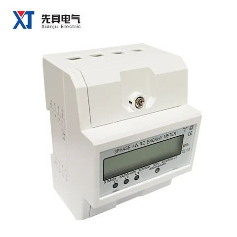 Buy Xtm024 Three Phase 4 Wires Energy Meter Lcd Display Kwh Cl.1 Rs485 ...