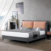 YIME soft bed Bedroom Furniture Multifunction  King Queen double Size genuine leather bed Factory direct selling modern bed