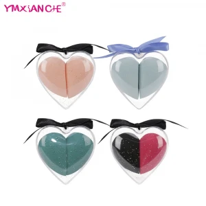 YMXIANGHE New Arrivals  Cosmetic Makeup Sponge Transparent powder puff box