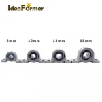 Zinc Alloy Diameter 8mm 10mm 12mm 15mm Bore Ball Bearing Pillow Block Mounted Support KP08 KP000 KP001 KP002