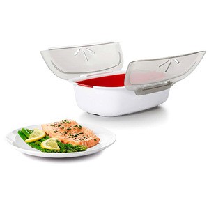 ZYL 130622 Kitchen Tool Microwavable Steaming Containers Microwave Cooker Vegetable Food Steamer