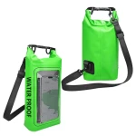 Summer beach 2L outdoor diagonal bag 2-in-1 mobile phone PVC waterproof bag swimming diving waterproof bag