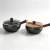 Import Suerma Persimmon Design Deep Belly Cast Iron Wok Uncoated Non-stick Iron Pan With Wooden Handle Dual Lid Options For Al from China
