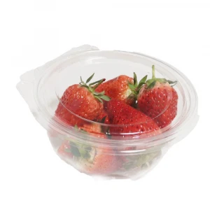Strawberry Packaging Disposable PET Transparent Plastic Clamshell Containers