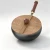 Import Suerma Persimmon Design Deep Belly Cast Iron Wok Uncoated Non-stick Iron Pan With Wooden Handle Dual Lid Options For Al from China