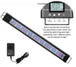90CM Fish Tank Light Waterproof 48W RGB Multiple Colors Saltwater Aquarium Accessories Aquarium Grow Lights for Plants