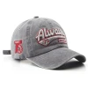 Distressed letter embroidered fashion baseball cap