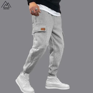 Lightweight Cotton Elastic Waistband Slim Fit Breathable Formal Business Workplace Wear Full Length