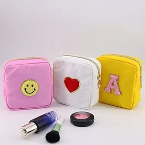 Popular Travel Round Beach Nylon Makeup Bag With Letter Wholesale