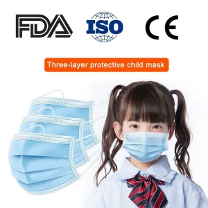 Disposable Masks Civilian Non-Woven Fabric 3 Layers Thickened 50 Pieces Melt-blown Cloth Child Masks