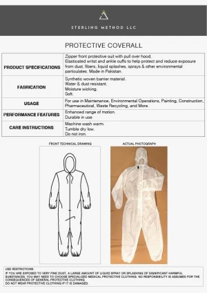 Multi-Use Protective Coveralls (PPE)