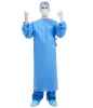 Disposable gown waterproof surgical gowns nonwoven soft reinforce surgical gown level 4