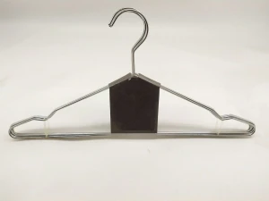 Metal shiny chrome wire hanger