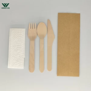 disposable wood forks and spoon