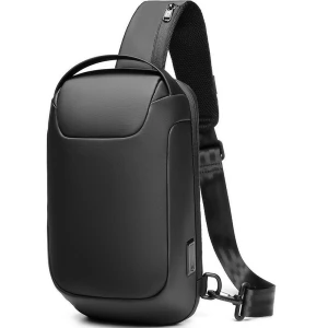 Anti-Theft Sling Bag with USB Charging Port, Waterproof Crossbody Backpack, Lightweight Large Capacity Causal Chest Bag