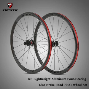 RS Aluminum Four-Bearing Disc Brake Front 24/Rear 24  Aluminum  Rim Road 700C Wheel set