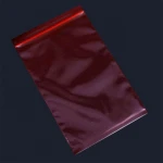 Pe pink bags with ziplock