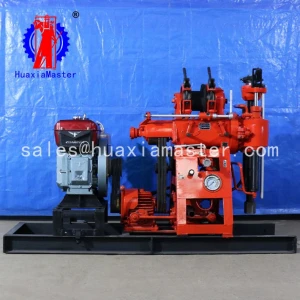 XY-100 hydraulic core drilling rig / portable hydraulic crawler rotary water well drilling rig