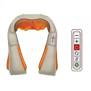 Massage Shawl U Shape Electrical Shiatsu Back Neck Shoulder Body Massager Infrared Heated Kneading Massagem
