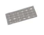 The biscuit macaron tray is simple and easy to carry, and the transparent plastic tray can turn over the box