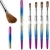 Import Wholesale Kolinsky Acrylic Nail Brushes Nail Art Brush Colorful Metal Handle from China