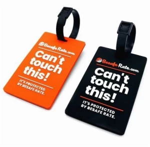 Custom 2d/3d soft pvc luggage tag rubber name bag tags for promotion gift