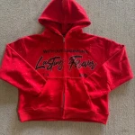 Girls Rhinestone Zip-Up Hoodie Sweatshirt with Hood