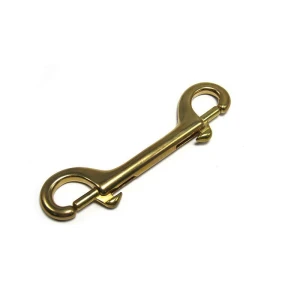 Premium Solid Brass Double Ended Snap Bolt, Heavy Duty Marine Grade Clip for Diving Equipment