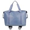 Expandable Wheeled Travel Storage Bag, Waterproof Travel Tote Bag, Large‑capacity Duffel Bag With Multi‑carry Handles &